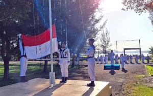 Komandan Lanal Simeulue Pimpin Upacara Peringatan Hari Lahir Pancasila