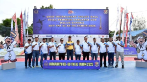 Danlanal Sibolga Resmi Buka Turnamen Voli, Danlanal Cup 2025 Sambut HUT ke-80 TNI AL