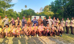 Paspotmar Lanal Bintan Buka Perkemahan Wirakarya Saka Bakti Husada II di Bintan