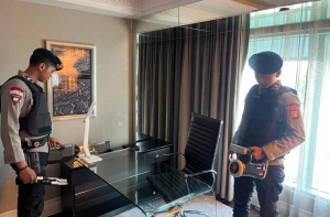 Brimob Polda Metro Jaya Sterilkan Hotel Kempinski Jelang Kunjungan Delegasi Turki