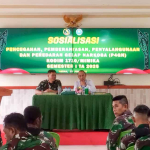 Kodim 1710/Mimika Gaungkan Perang Melawan Narkoba Komitmen Lewat Sosialisasi P4GN