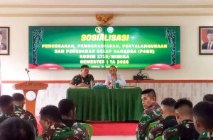 Kodim 1710/Mimika Gaungkan Perang Melawan Narkoba Komitmen Lewat Sosialisasi P4GN