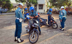 Tertib Berlalu Lintas Pomal Lanal Bintan Gelar Opsgaktib di Tanjung Uban