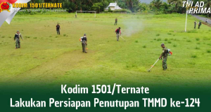 Warga dan Prajurit Kompak, Lapangan Desa Susupu Disulap Jadi Lokasi Upacara Penutupan TMMD