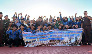 Danlanal Bintan Hadiri Pelantikan CPNS dan PPPK, Bupati Roby