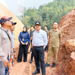 Tinjau Jaling Utara Jatigede, Bupati Dony Pembangunan Hampir Rampung.