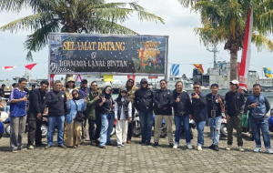 Danlanal Bintan Ikuti Sunset Scooter Parade 2025, Start Dermaga Lanal Bintan dan Finish Tanjungpinag