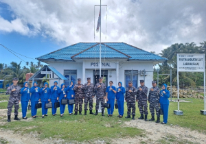 Danlanal Simeulue Tinjau Pos Terdepan di Labuhan Bajau