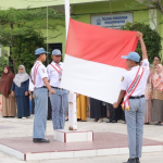 Kadispotmar Lantamal I Tanamkan Cinta Tanah Air di SMK Muhammadiyah 04 Medan
