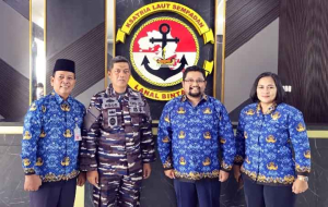 Komandan Lanal Bintan Terima Kunjungan Kepala Distrik Navigasi Tanjungpinang