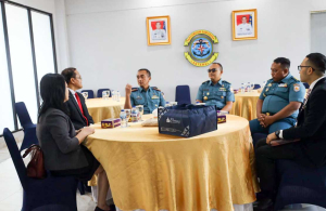 Wadan Lantamal I Sambut GM Hotel Grand City Hall Medan di Belawan
