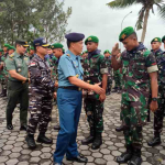Danlanal Bintan Hadiri Penyambutan 498 Prajurit Muda Yonif TP 849/Beladau Sakti di Mentigi