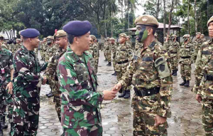 Danlanal Bintan Hadiri Upacara Penutupan Pendidikan Militer, 148 Kepri Resmi Jadi Komcad