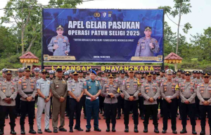 Lanal Bintan Ambil Bagian di Apel Operasi Patuh Seligi 2025