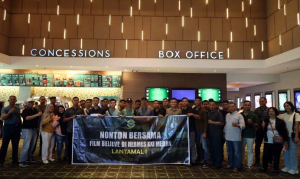 Lantamal I Ajak Prajurit dan Keluarga Nobar Film Believe di Medan