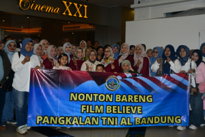 Lanal Bandung Gelar Nobar Film Believe di Braga XXI