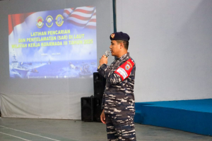 Lantamal IX Laksanakan Penataran dan Pembekalan Materi Kepada Pelaku Latihan SAR TA. 2025