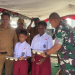 Dandim 1710/Mimika Hadiri Launching Program Makan Bergizi Gratis di SD Nawaripi