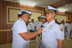 Komandan Satrol Lantamal I Pimpin Pengukuhan Jabatan Komandan KRI Torani-860