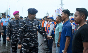 Pangkoarmada III Pimpin Apel Latihan SAR Laut 2025 di Ambon