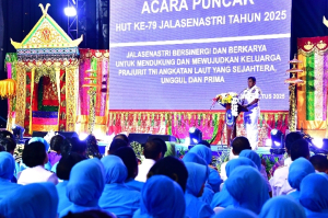 Komandan Kodaeral I dan Ketua Daerah Jalasenastri Hadiri Puncak HUT Ke-79 Jalasenastri