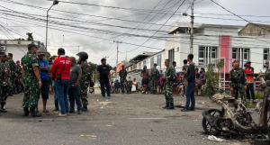 Sambil Amankan Kamtibmas, Pasmar 3 Pererat Silaturahmi dengan Warga Sorong