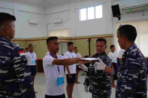 Ratusan Casis Bintara dan Tamtama TNI AL Sub Panda Dumai, Jalani Pemeriksaan Kesehatan Tahap I
