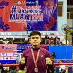Brimob Polda Metro Jaya Torehkan Prestasi, Briptu Yosafat Raih Medali Perak di Kejurprov Muaythai Jabar 2025