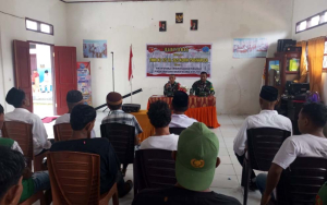 Satgas TMMD Kodim 1506/Namlea Gelar Sosialisasi Kamtibmas di Desa Hote
