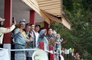 Lanal Dumai dan Wakil Presiden RI Hadiri Festival Pacu Jalur Warisan Budaya