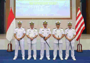 Danlanal Bintan Hadiri Sertijab Asops Danlantamal IV, Dansatrol Lantamal IV, dan Kafasharkan Mentigi