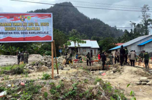 TMMD Ke-125 Kodim 1506/Namlea Kobarkan Semangat Gotong Royong di Buru Selatan