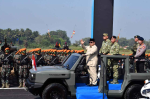 Lanal Bandung Hadiri Gelar Pasukan Spektakuler TNI di Batujajar