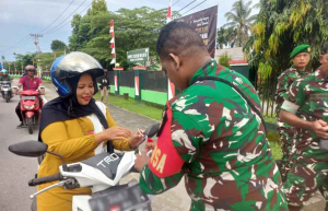 Koramil Timika Kobarkan Semangat Merah Putih Jelang HUT RI Ke-80