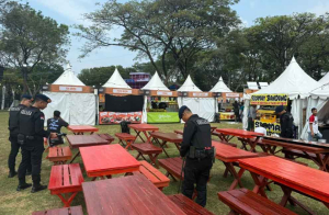 Brimob Polda Metro Jaya Laksanakan Sterilisasi The Sounds Project Vol-8 di Ancol