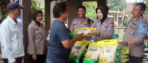 Gerakan Pangan Murah Polres Subang, Beras Ludes Diserbu Warga Rawalele