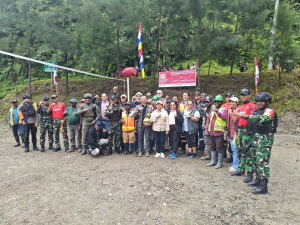 Meriahkan HUT RI ke-80, Koramil Tembagapura Gelar Turnamen Voli Bersama TNI, Polri, dan PT FI