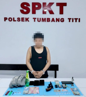 Polsek Tumbang Titi Gerebek Pengedar Sabu