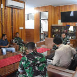 Dandim 1710/Mimika Terima Silaturahmi Kepala Koordinator SPPI Papua Tengah Program MBG