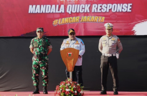 Brimob Polda Metro Jaya Ikuti Apel Kolaborasi Mengatasi Kemacetan Lalu Lintas Provinsi DKI Jakarta