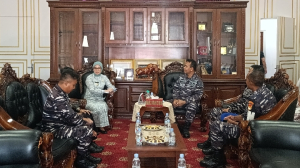 Perkuat Sinergi, Danlanal Bandung Sambangi Pemkab Pangandaran