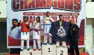 Atlet Karate Inkai Binaan Lanal Batuporon Berhasil Sabet Emas Pada Kejuaraan Piala Kemendagri Tahun 2025