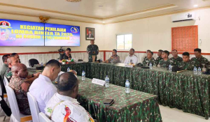 Wakili Kodam XVII/Cenderawasih, Kodim 1710/Mimika Terima Tim Penilai Lomba Binter TA 2025