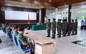 Danlanud Sultan Hasanuddin Pimpin Sidang Disiplin Perkara Judi Online