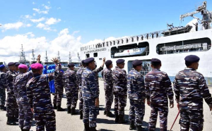 Wadan Pasmar 3 Dampingi Pelepasan Satgas Port Visit South Pasific 2025 di KRI Wahidin Sudiro Husodo-991