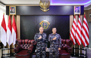 Kodaeral IX Ambon Sambut Courtesy Call Danguspurla Koarmada III