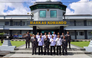 Dankodaeral IX Ambon Sambut Tim Kemenko Polkam
