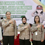 Polwan Polda Jabar Ikuti Vaksinasi HPV untuk Cegah Kanker Serviks