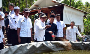 Bupati Sumedang Dorong Kemandirian Pangan Desa Lewat Bantuan Bibit Gurame