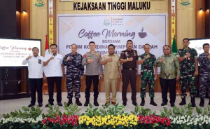 Laksda Djodi Ikut Coffee Morning Kejati Maluku, Sinergi Forkopimda Kian Erat